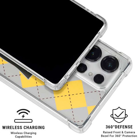 Wizarding World Harry Potter Hufflepuff Crest Galaxy S25 Ultra Clear Case